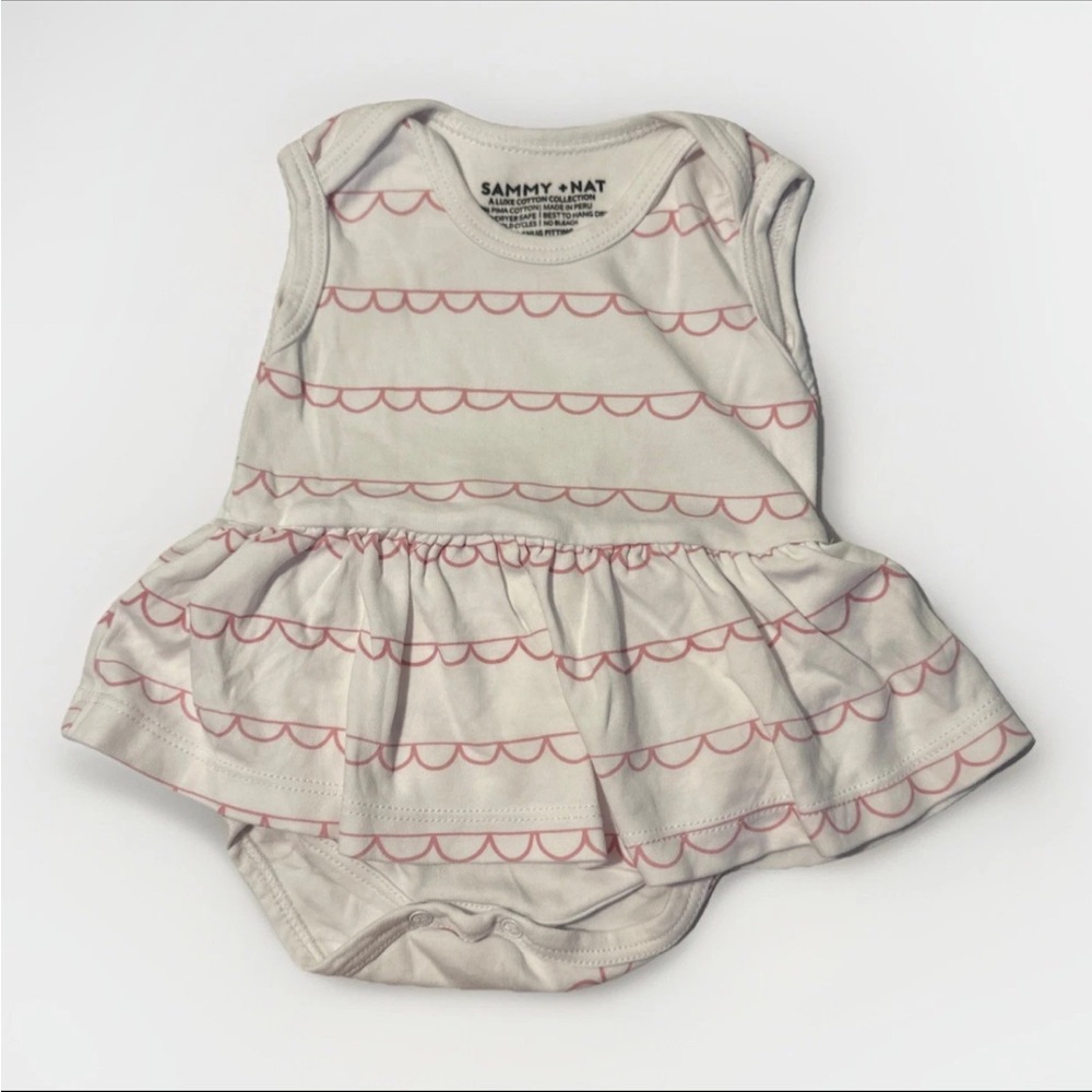 Sammy + Nat White & Pink Infant/Baby Outfit